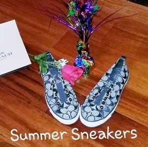 💯Authentic Coach Summer Sneakers  Q1518 Size 8